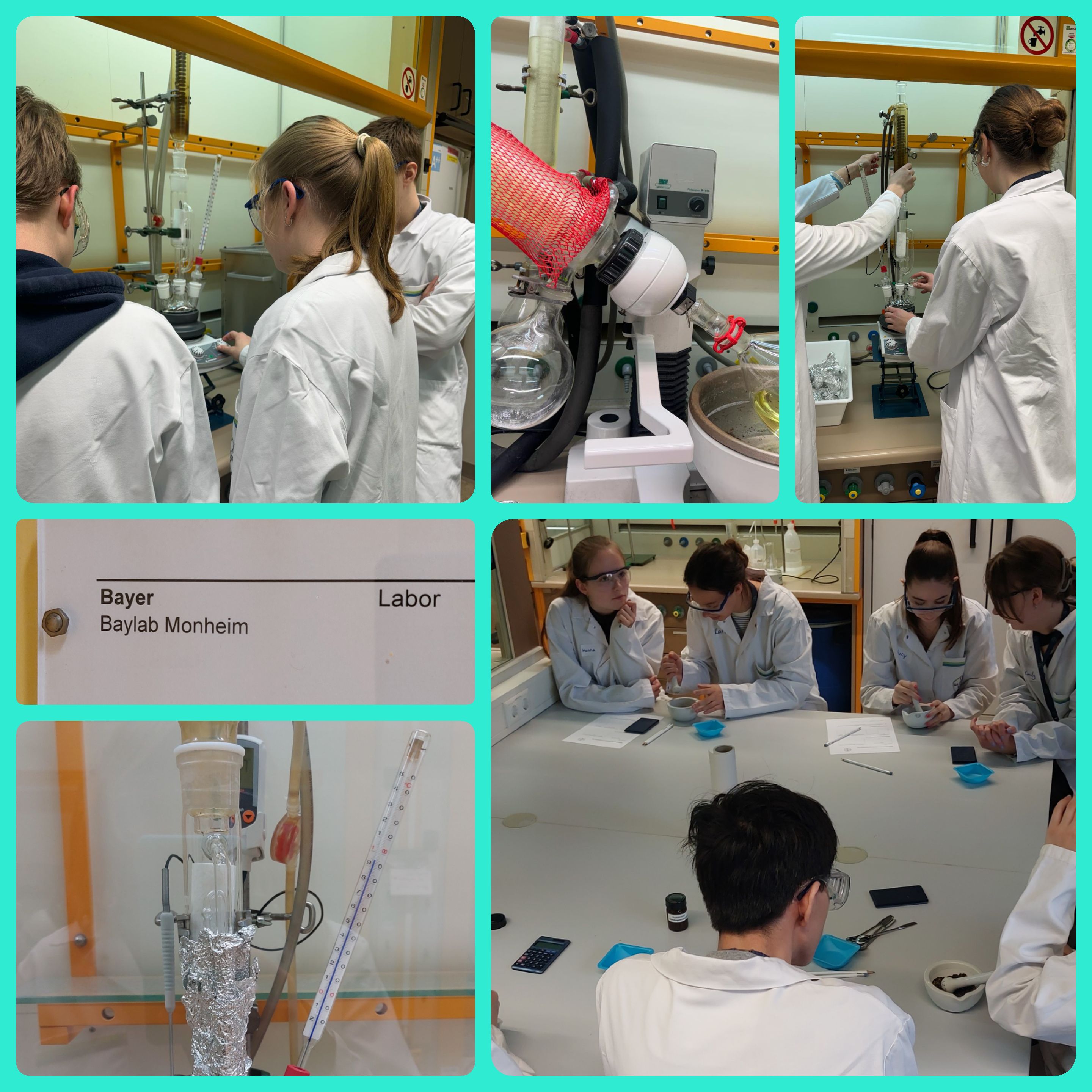 Exkursion der Chemie LKs der Q1 zu Bayers Schülerlabor in Monheim